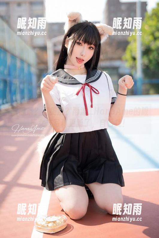雨波_HaneAme 暗黑系?甜美系?雨波_HaneAme的眼镜女友写真更新了,自己找!